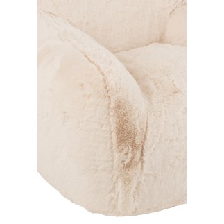Sofa en textile beige 99*98*75 cm