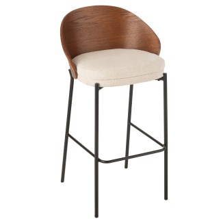 Chaise de bar en bois marron 53.1*50.5*97.8 cm