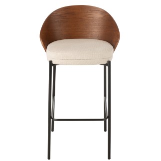 Chaise de bar en bois marron 53.1*50.5*97.8 cm
