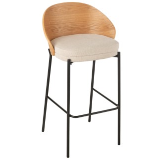 Chaise de bar en bois naturel 53.1*50.5*97.8 cm