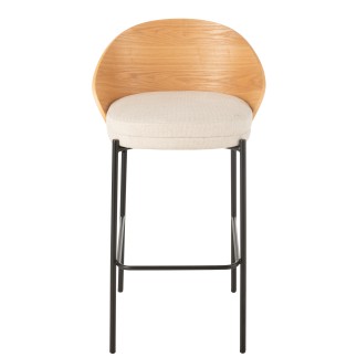 Chaise de bar en bois naturel 53.1*50.5*97.8 cm