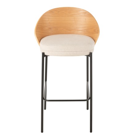 Chaise de bar en bois naturel 53.1*50.5*97.8 cm