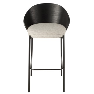 Chaise de bar en bois noir 53.1*50.5*97.8 cm