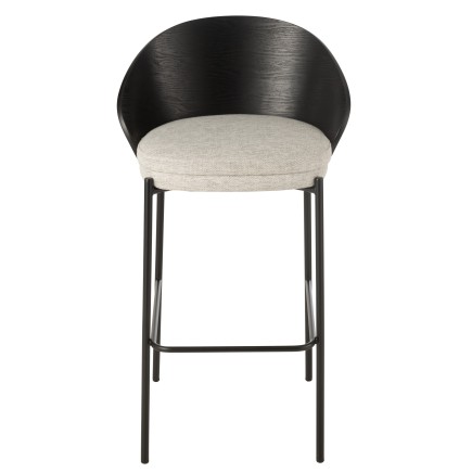 Chaise de bar en bois noir 53.1*50.5*97.8 cm
