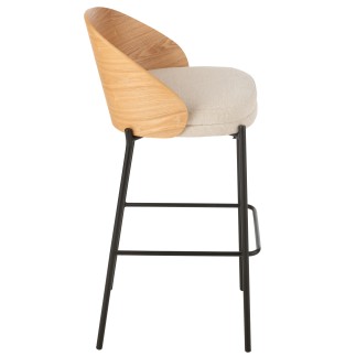 Chaise de bar en bois naturel 53.1*50.5*97.8 cm