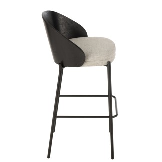 Chaise de bar en bois noir 53.1*50.5*97.8 cm