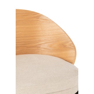 Chaise de bar en bois naturel 53.1*50.5*97.8 cm