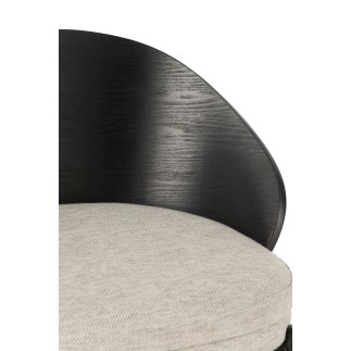 Chaise de bar en bois noir 53.1*50.5*97.8 cm