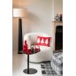 Sillón lounge en textil blanco 77*83*77.5 cm.