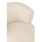 Sillón lounge en textil blanco 77*83*77.5 cm.