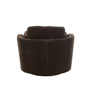Fauteuil en tissu marron 109*100*89 cm