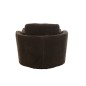 Fauteuil en tissu marron 109*100*89 cm