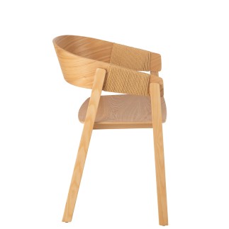 Silla de madera marrón 57.1*52.8*76.8 cm