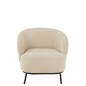 Sillón lounge de madera beige 84*82*76 cm
