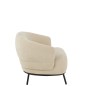Sillón lounge de madera beige 84*82*76 cm
