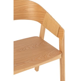 Silla de madera marrón 57.1*52.8*76.8 cm