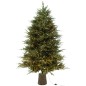 Árbol de Navidad con luces LED de plástico verde 140*140*210 cm Árbol de Navidad con luces LED de plástico verde 140*140*210 cm