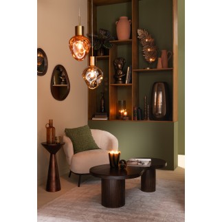 Sillón lounge de madera beige 84*82*76 cm
