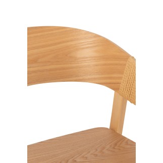 Silla de madera marrón 57.1*52.8*76.8 cm