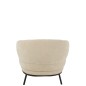 Sillón lounge de madera beige 84*82*76 cm
