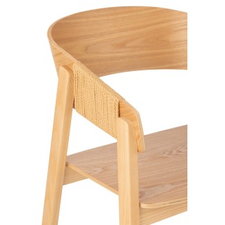 Silla de madera marrón 57.1*52.8*76.8 cm