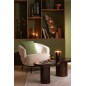 Sillón lounge de madera beige 84*82*76 cm