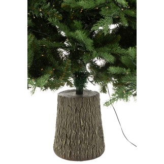 Árbol de Navidad con luces LED de plástico verde 140*140*210 cm