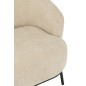 Sillón lounge de madera beige 84*82*76 cm