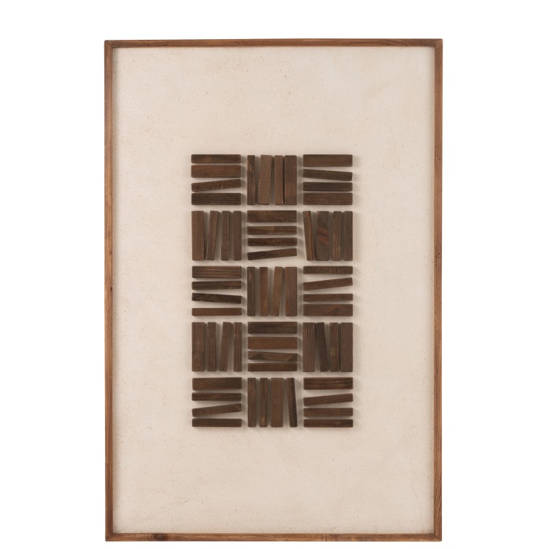 Tableau en bois naturel 82x4x122 cm Tableau en bois naturel 82x4x122 cm