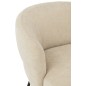 Sillón lounge de madera beige 84*82*76 cm