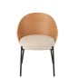 Cadeira em madeira natural 53,5 x 54,2 x 74,6 cm Cadeira em madeira natural 53,5 x 54,2 x 74,6 cm