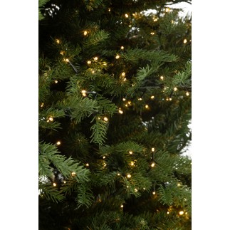 Árbol de Navidad con luces LED de plástico verde 140*140*210 cm