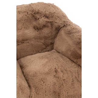 Sofa en polyrésine gris 99*98*75 cm