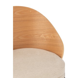 Silla de madera natural 53.5*54.2*74.6 cm