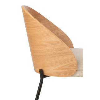 Silla de madera natural 53.5*54.2*74.6 cm