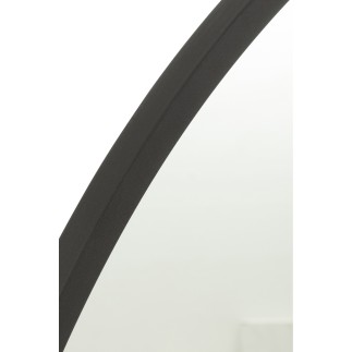 Miroir rond avec cadre noir D.110 cm