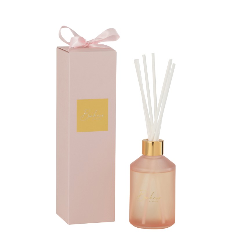 Óleo perfumado rosa 7x7x25 cm