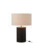 Lámpara de mesa de madera negra 45*45*70 cm