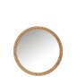 Miroir avec cadre en bois naturel 75*14*75 cm