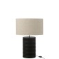 Lámpara de mesa de madera negra 45*45*70 cm