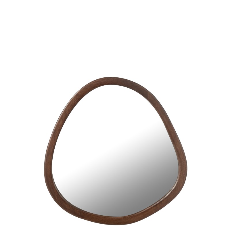 Miroir avec cadre en bois marron 59*2.5*56 cm