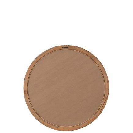 Espejo con marco de madera natural 75*14*75 cm