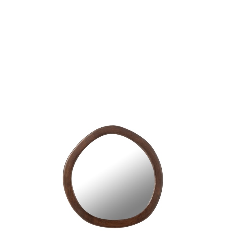 Miroir avec cadre en bois marron 40*2.5*39 cm