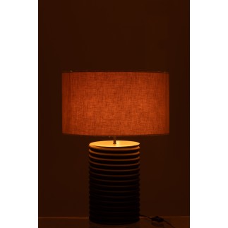 Lampe de table en bois noir 45*45*70 cm