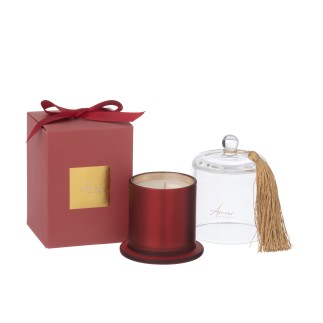 Vela perfumada bajo campana de parafina roja 9.5*9.5*13.5 cm