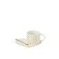 Taza y platillo de cerámica blanco 16*14.2*7.5 cm