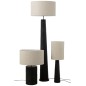 Lámpara de mesa de madera negra 45*45*70 cm