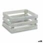 Caja Decorativa Blanco Madera de álamo 22 x 9 x 13 cm (48 Unidades)
