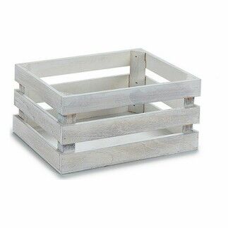 Caja Decorativa Blanco Madera de álamo 22 x 9 x 13 cm (48 Unidades)