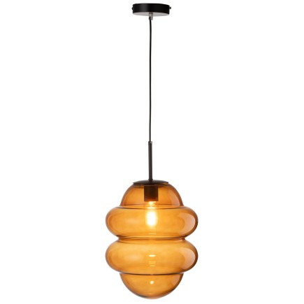 Lámpara de techo de vidrio marrón 28*28*160 cm